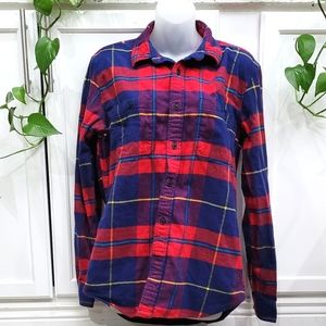 GAP PLAID FLANNEL BUTTON DOWN